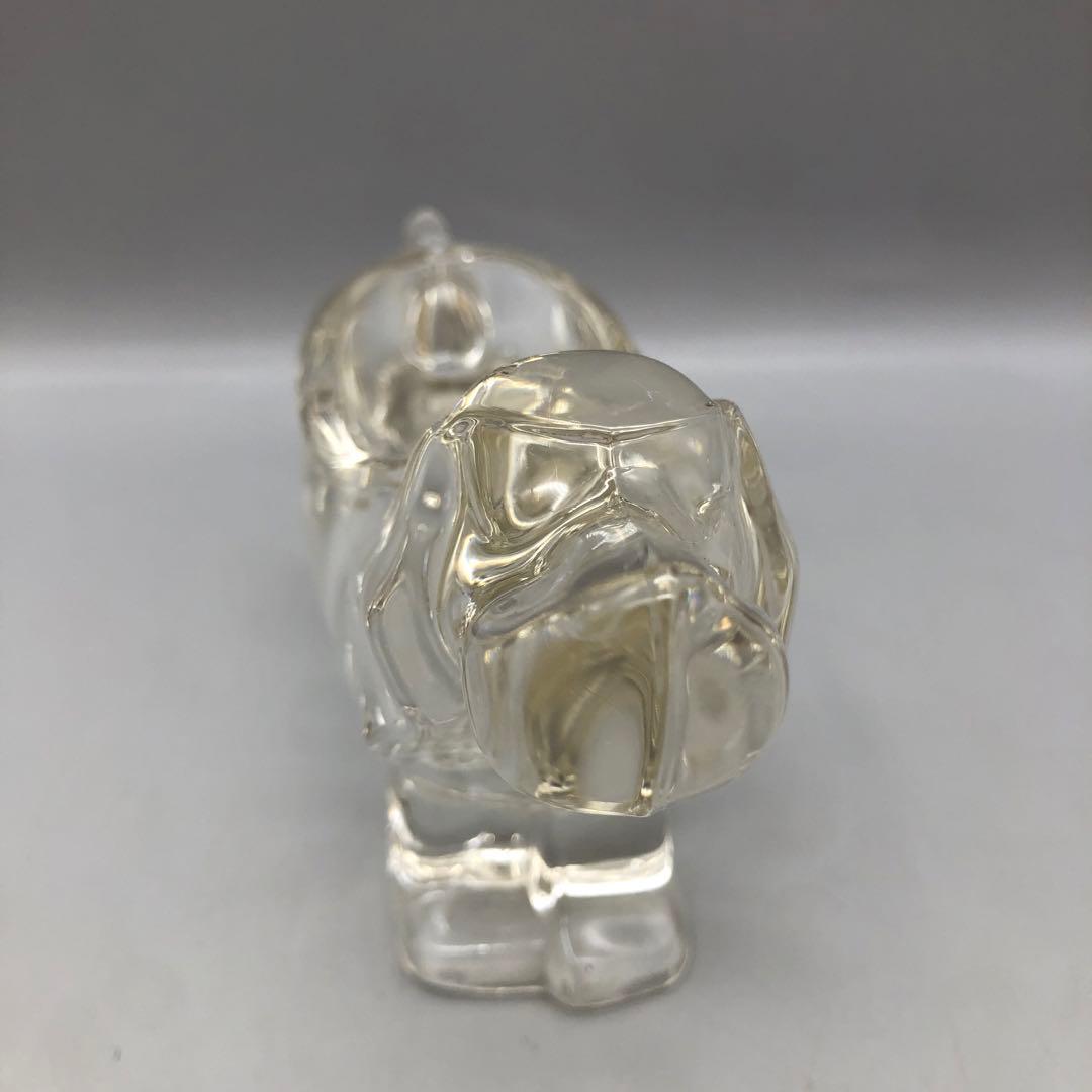 東洋佐々木ガラスクリスタル動物園シリーズ置物小物入れ犬&イノシシ&カバ3種セット