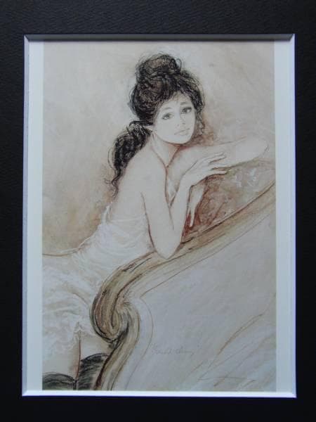 Bernard Charoy、Annabel、希少画集画、新品額装付
