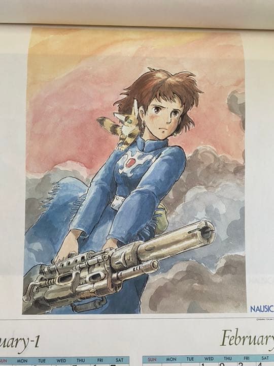 【激レア】風の谷のナウシカ　1989年カレンダー　ジブリ　宮崎駿
