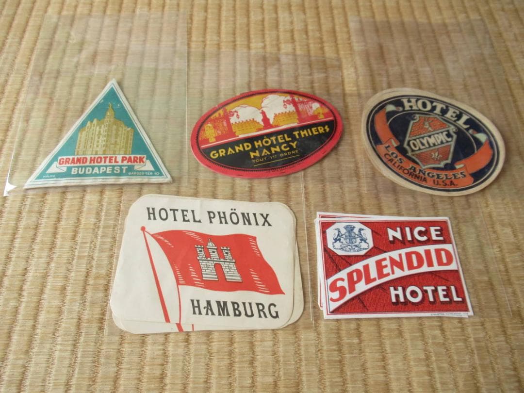 極希少 1925年頃◆27種類 合計139枚 世界各国 ホテルトラベルステッカー