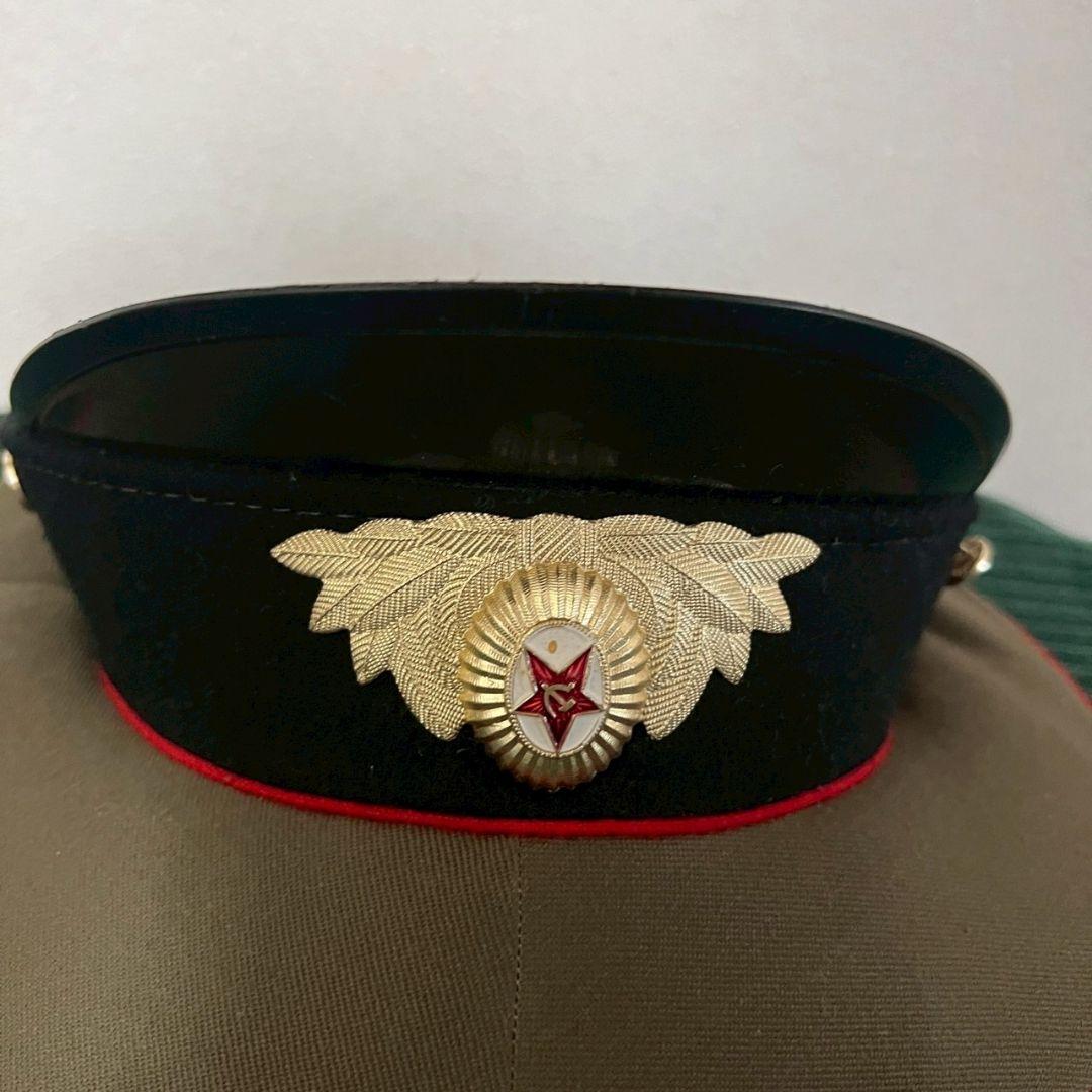 ソ連軍兵士 旧ソ連 ロシア 軍帽 帽子 当時物 ヴィンテージ ミリタリーハット