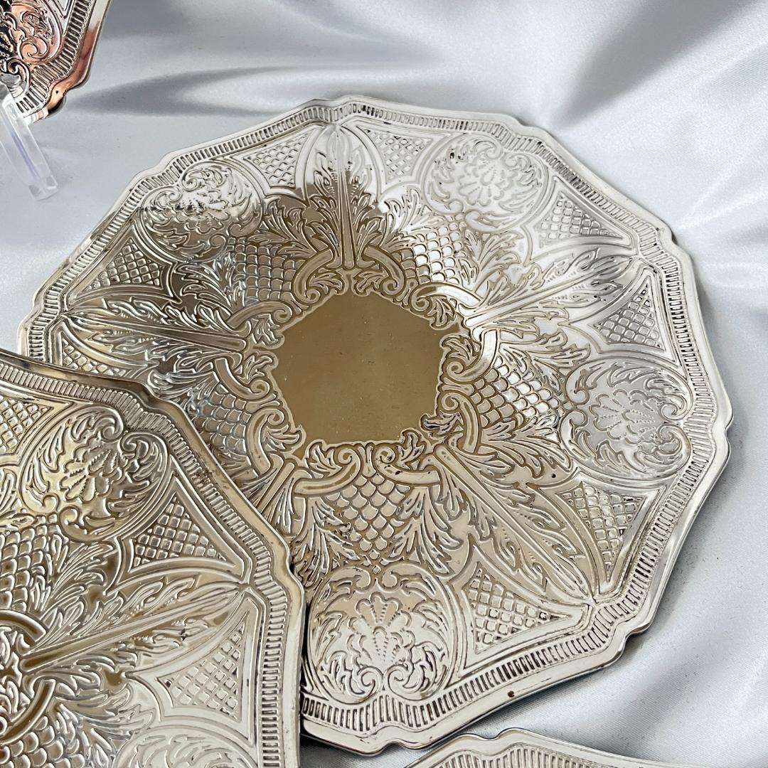 【Cavalie】 プレースマット 6枚組 20cm【シルバープレート】