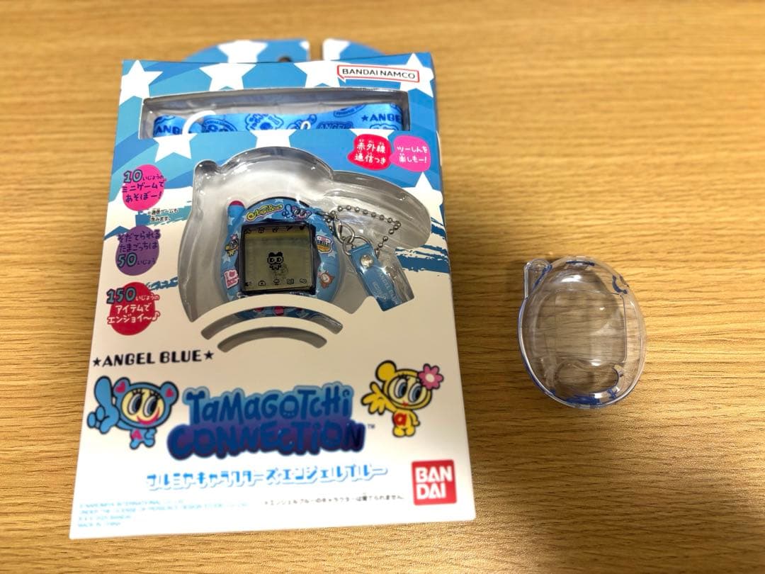 【未使用品】たまごっち コネクション エンジェルブルー　ケース、電池付き