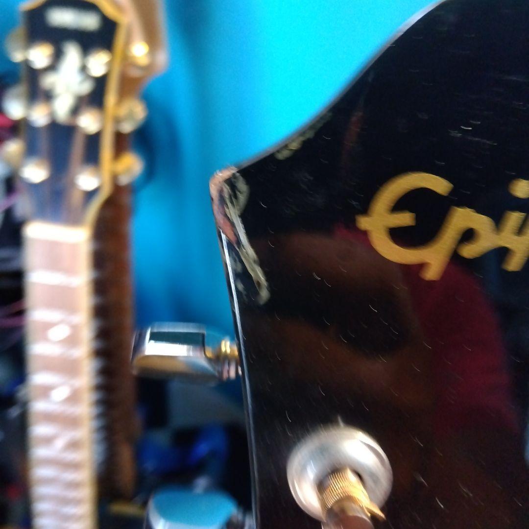 エピフォン ブラック アコースティックギター