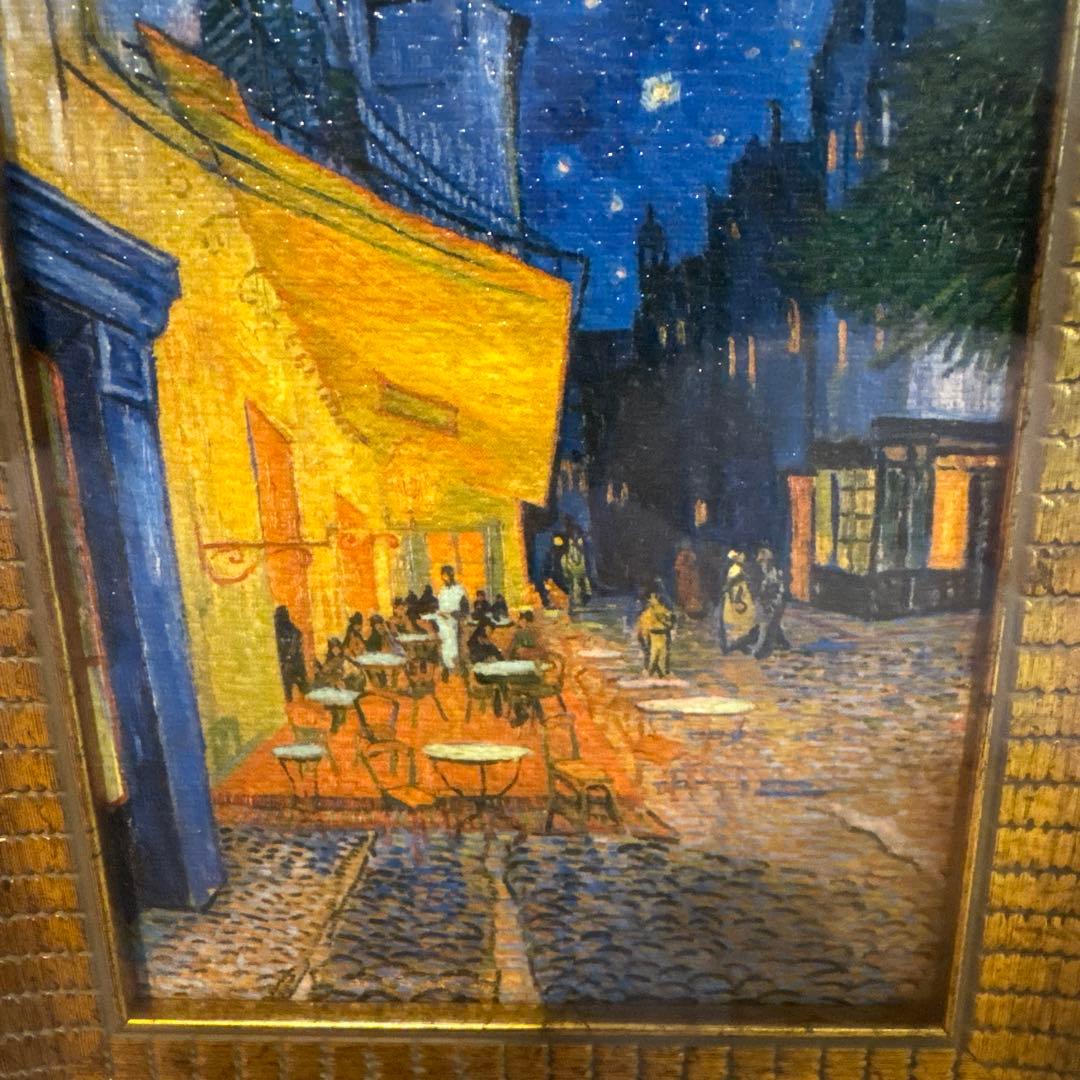 新品 ゴッホ 夜のカフェテラス 17×14
