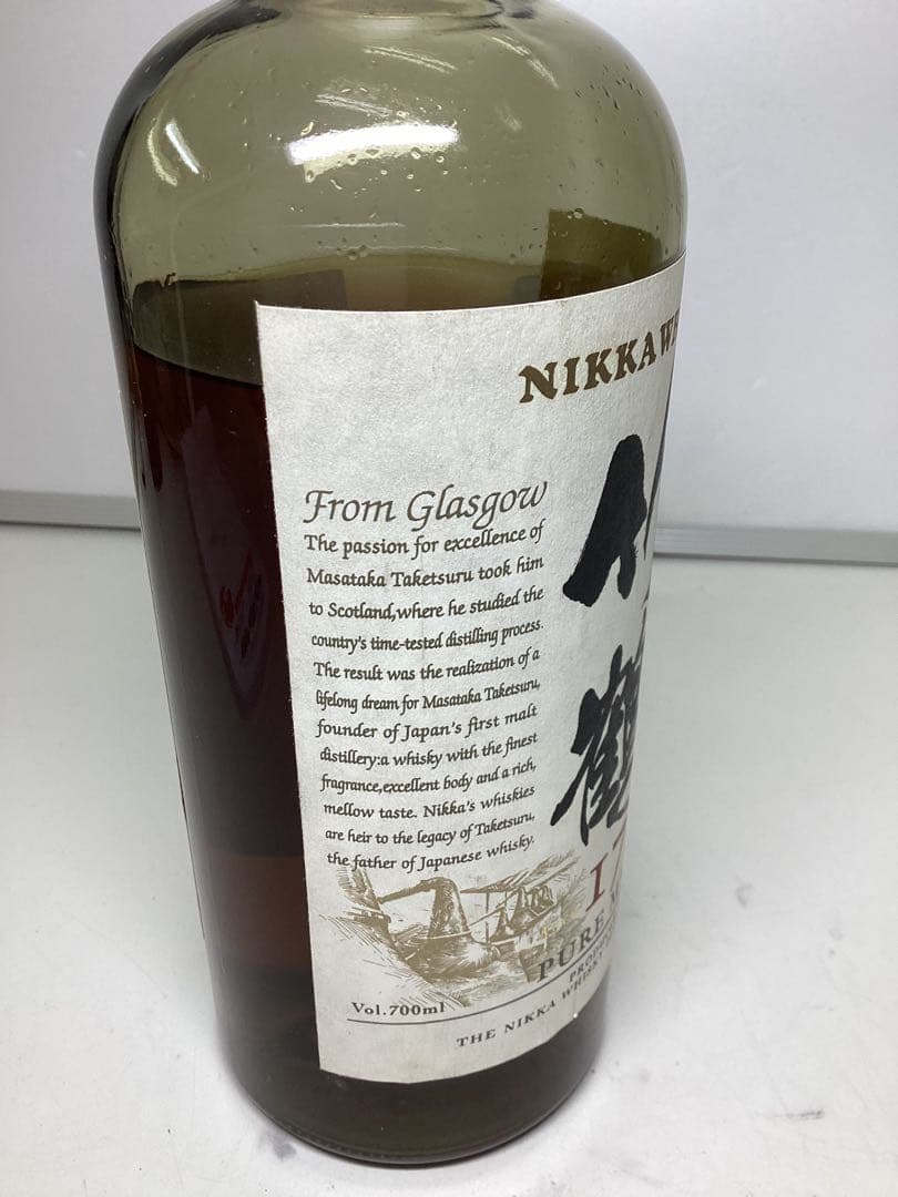 l*0様 Nikka 竹鶴 17年 ピュアモルトウイスキー 700ml 液減りあ