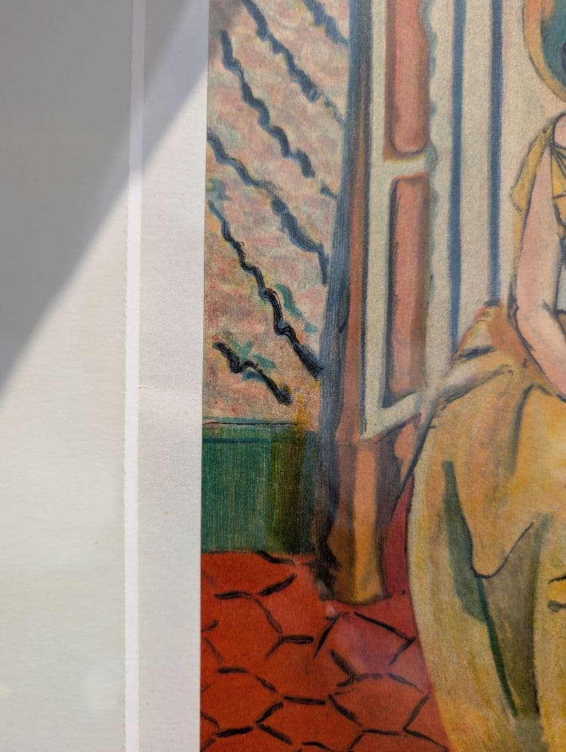 Matisse マチス 黄色いドレスの女性- 挿画集『ポートレイト』リトグラフ