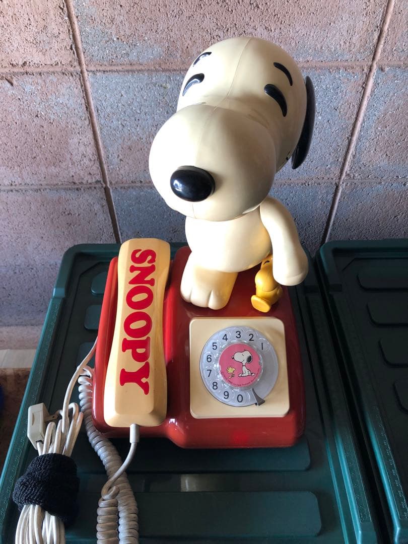 スヌーピー 昭和レトロ 電話機 インテリア TOMY