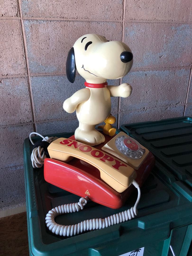 スヌーピー 昭和レトロ 電話機 インテリア TOMY