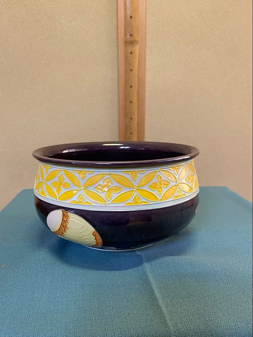 ⭐️本日限定⭐️茶道具/皆具 平安翠春 紫交趾 共箱