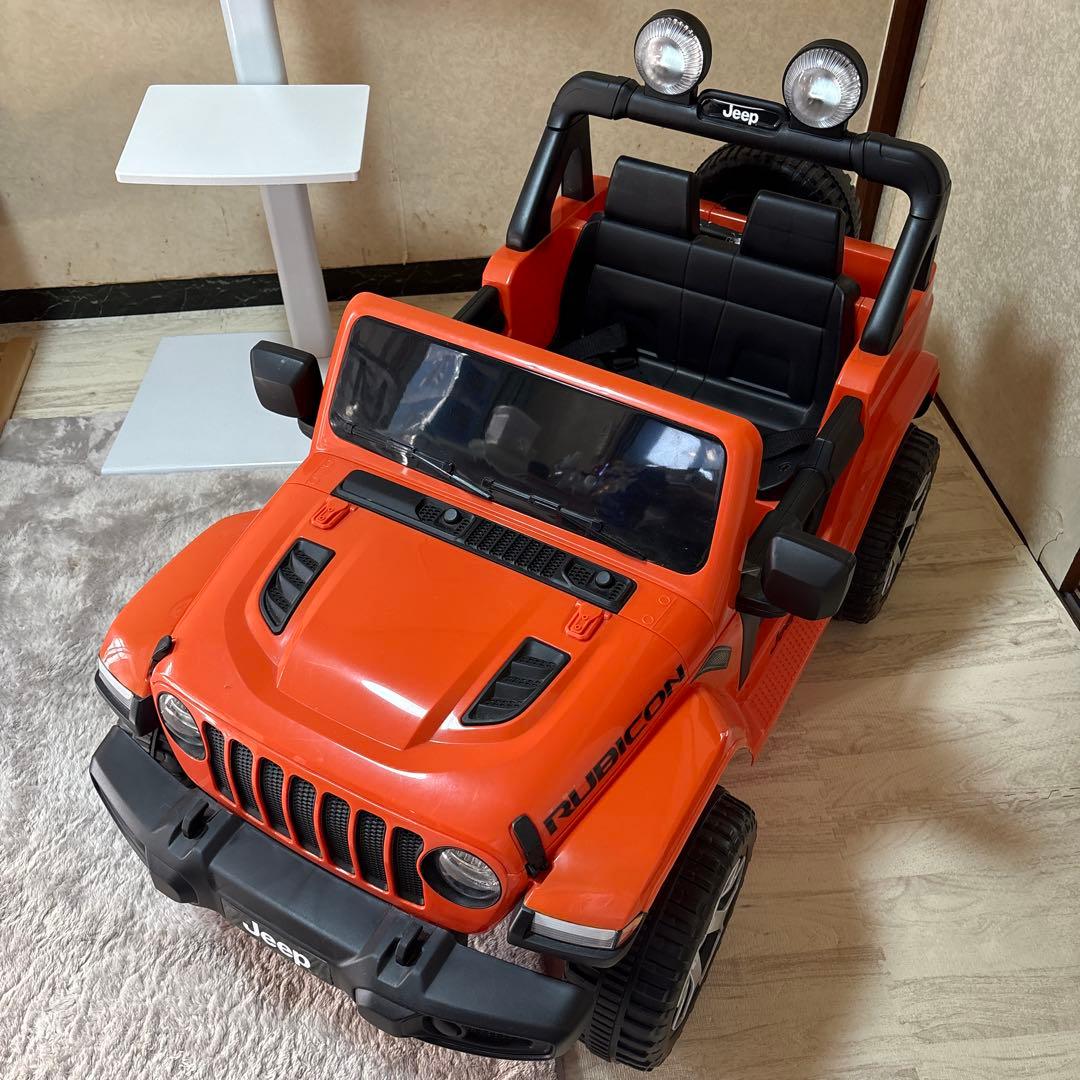ジープ　電動　乗用　ラジコンカー　オレンジ　子供用