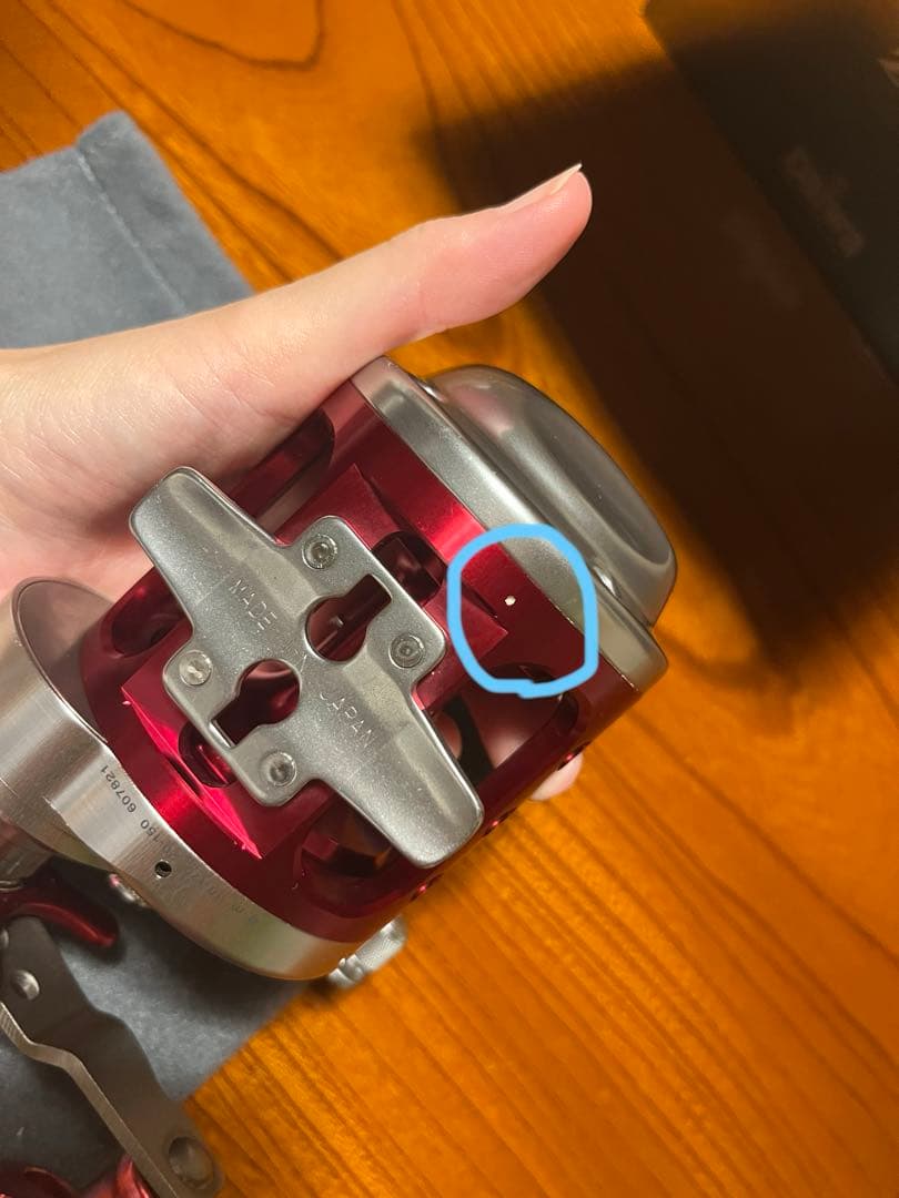 イシダイ　リール　パワーハンドル2個付き