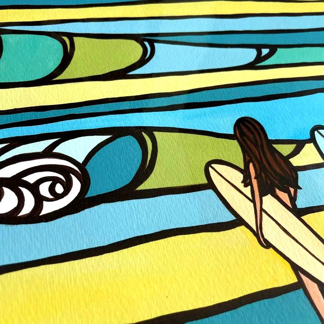 Lサイズ　ヘザー ブラウン 『 サウス ポイント 』 406mm × 508mm