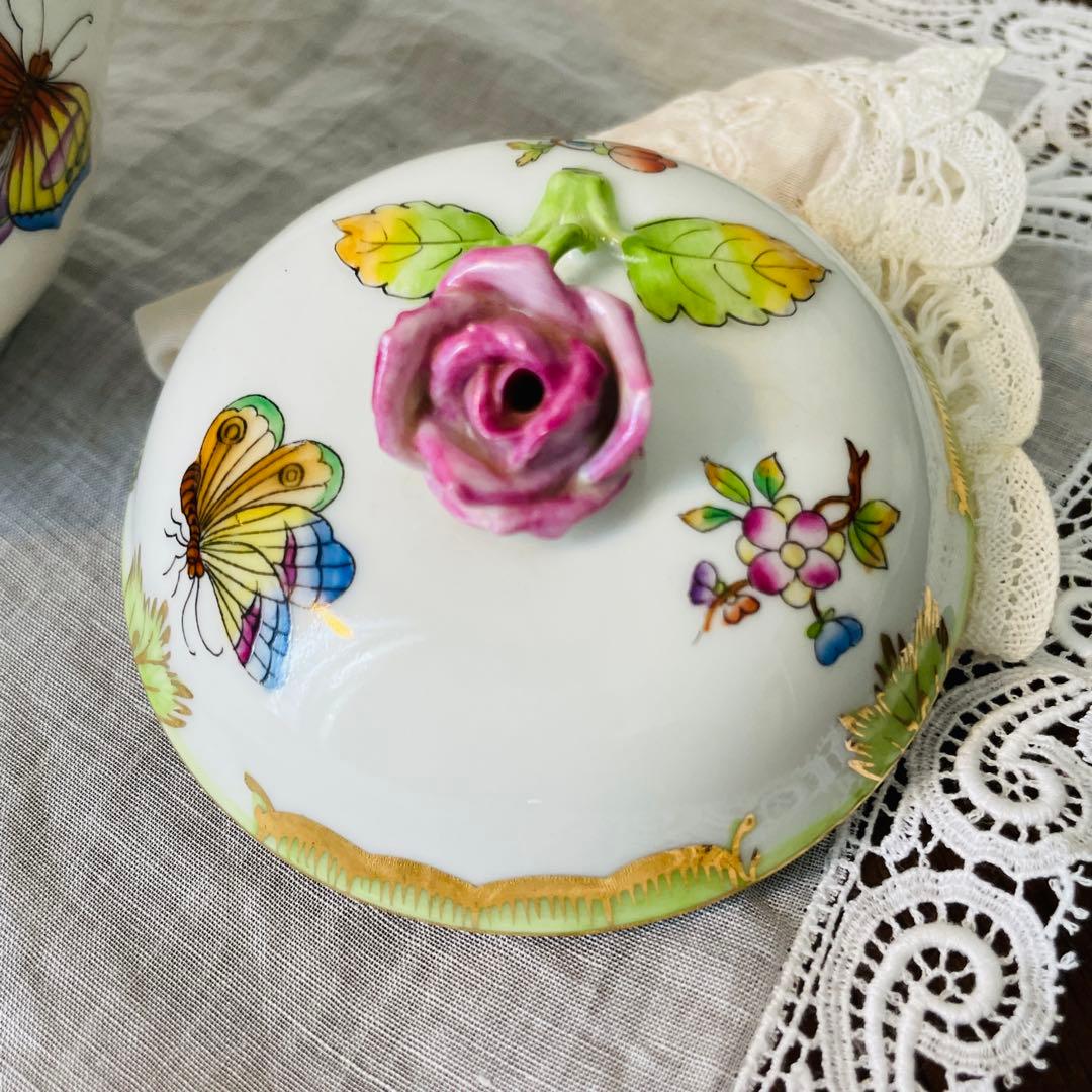 【レア】開窯125周年　ヘレンド　ボンボニエ―ル　ヴィクトリア　ブーケ