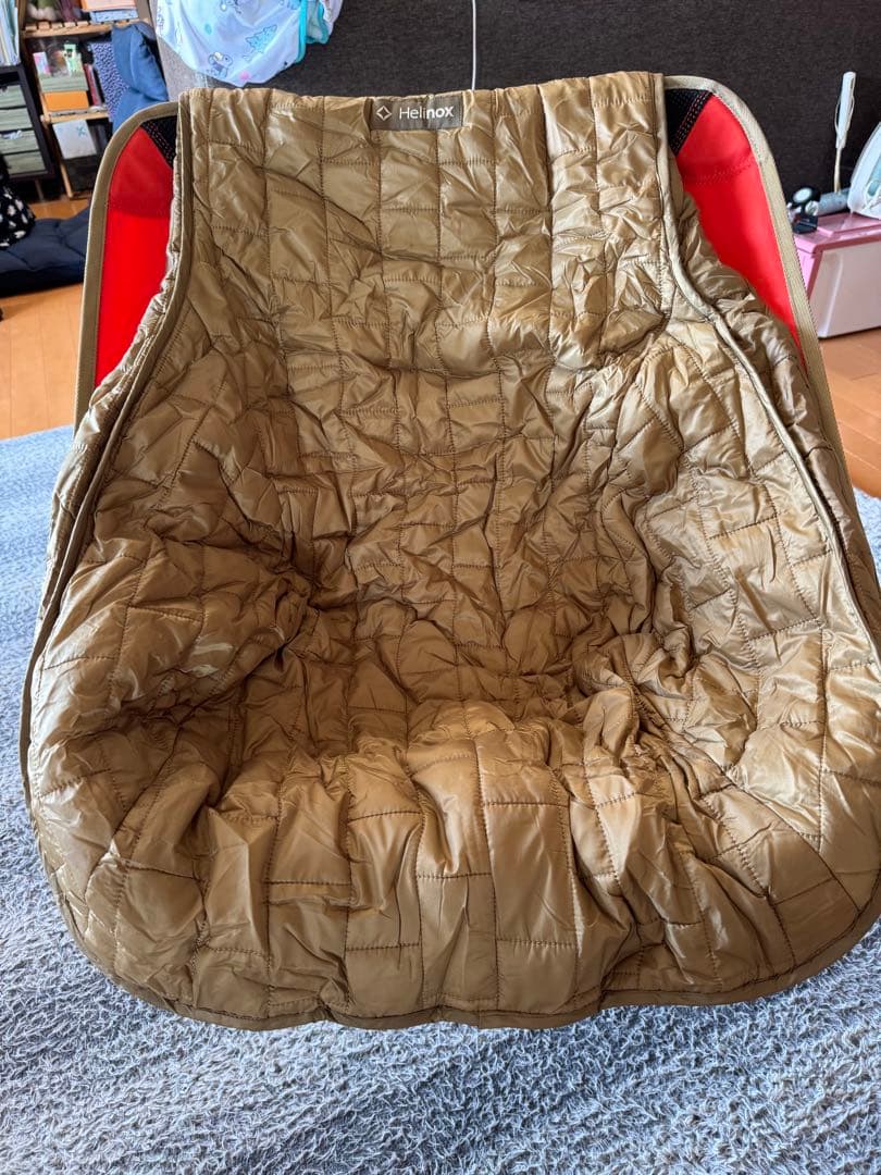 Helinox アウトドアチェア 赤/青　チェアワン