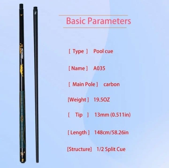 カーボン　送料無料　キュー　PREOAIDR 13mm　ユニロック