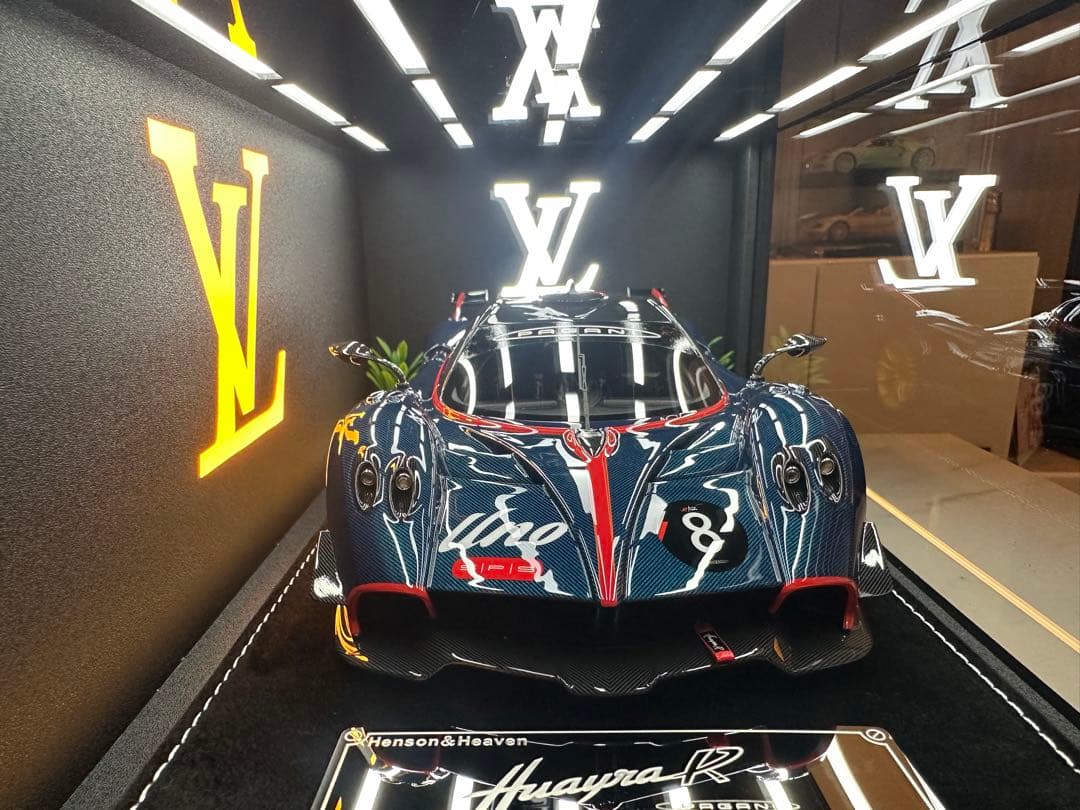 ミニカー用 ジオラマ 1/18 1/24 ショールーム 照明 コレクションBOX