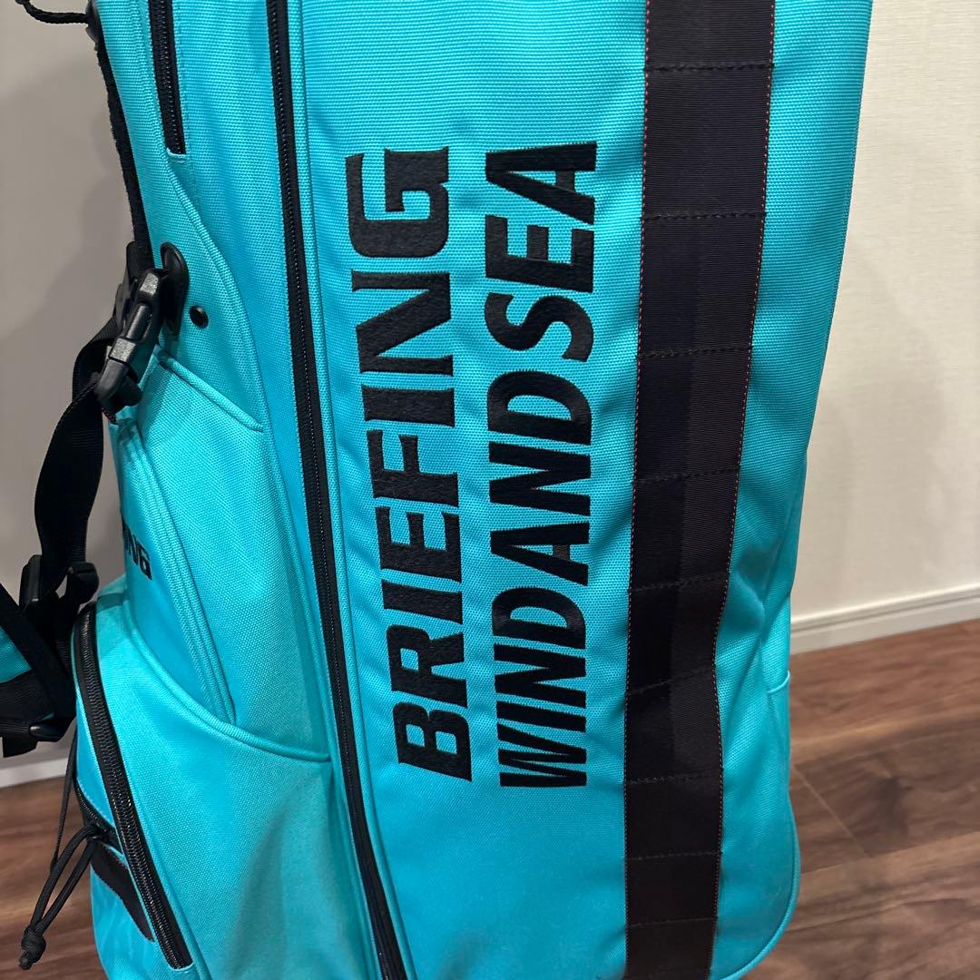 BRIEFING WINDANDSEA ゴルフバッグ ターコイズ キャディバッグ