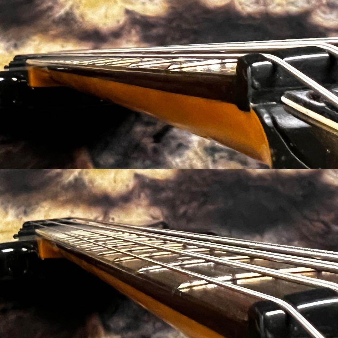 フォトジェニック エレキベース サンバースト ブラック グレー 管AG