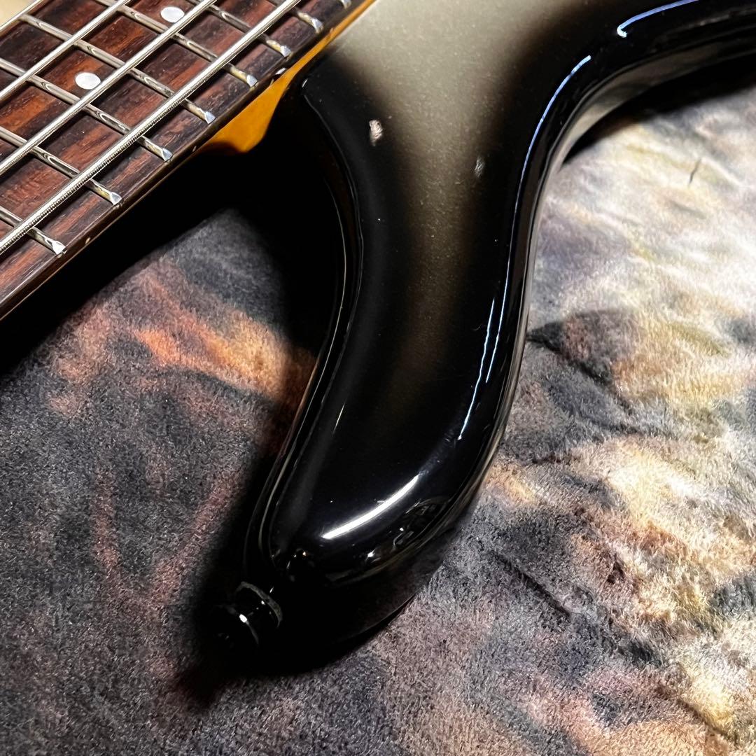 フォトジェニック エレキベース サンバースト ブラック グレー 管AG