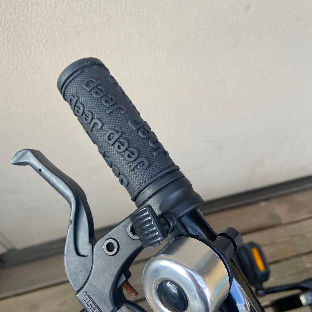 Jeep キッズバイク 16インチ オリーブグリーン 前カゴ付き