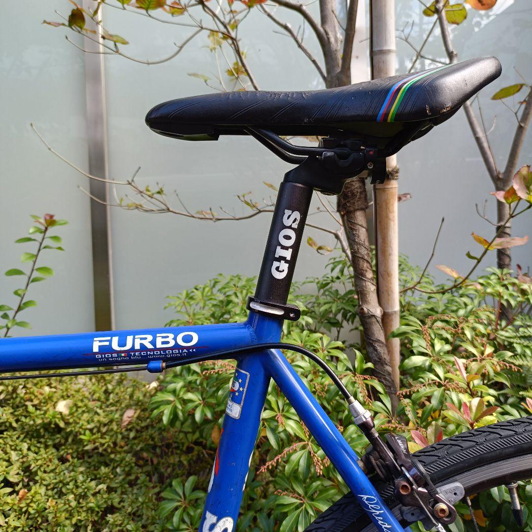 GIOS FURBO ロードバイク (540mm/タイヤ新品) クロモリ