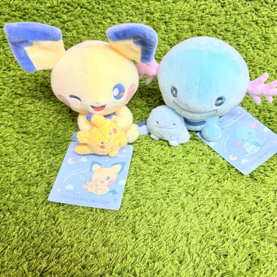 ポケモン　ぬいぐるみ Little Daydream ピチュー　ウパー