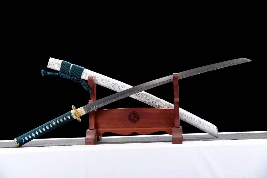 焼成打石紋模様鋼【四聖獣-白虎】武具　刀装具　日本刀　模造刀 居合刀