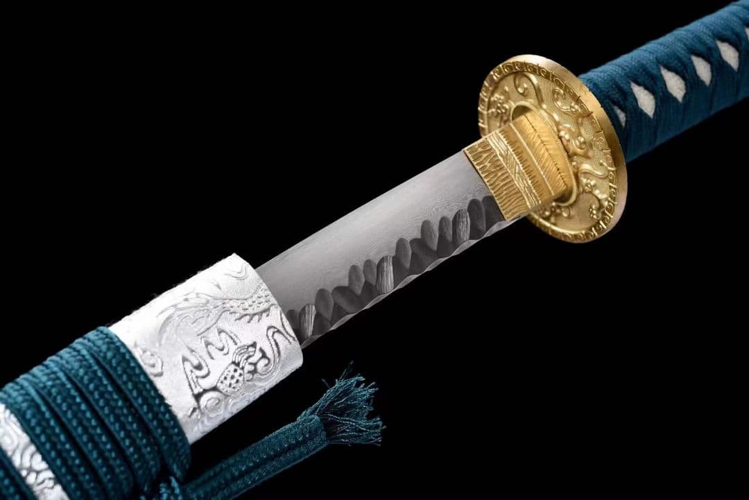 焼成打石紋模様鋼【四聖獣-白虎】武具　刀装具　日本刀　模造刀 居合刀