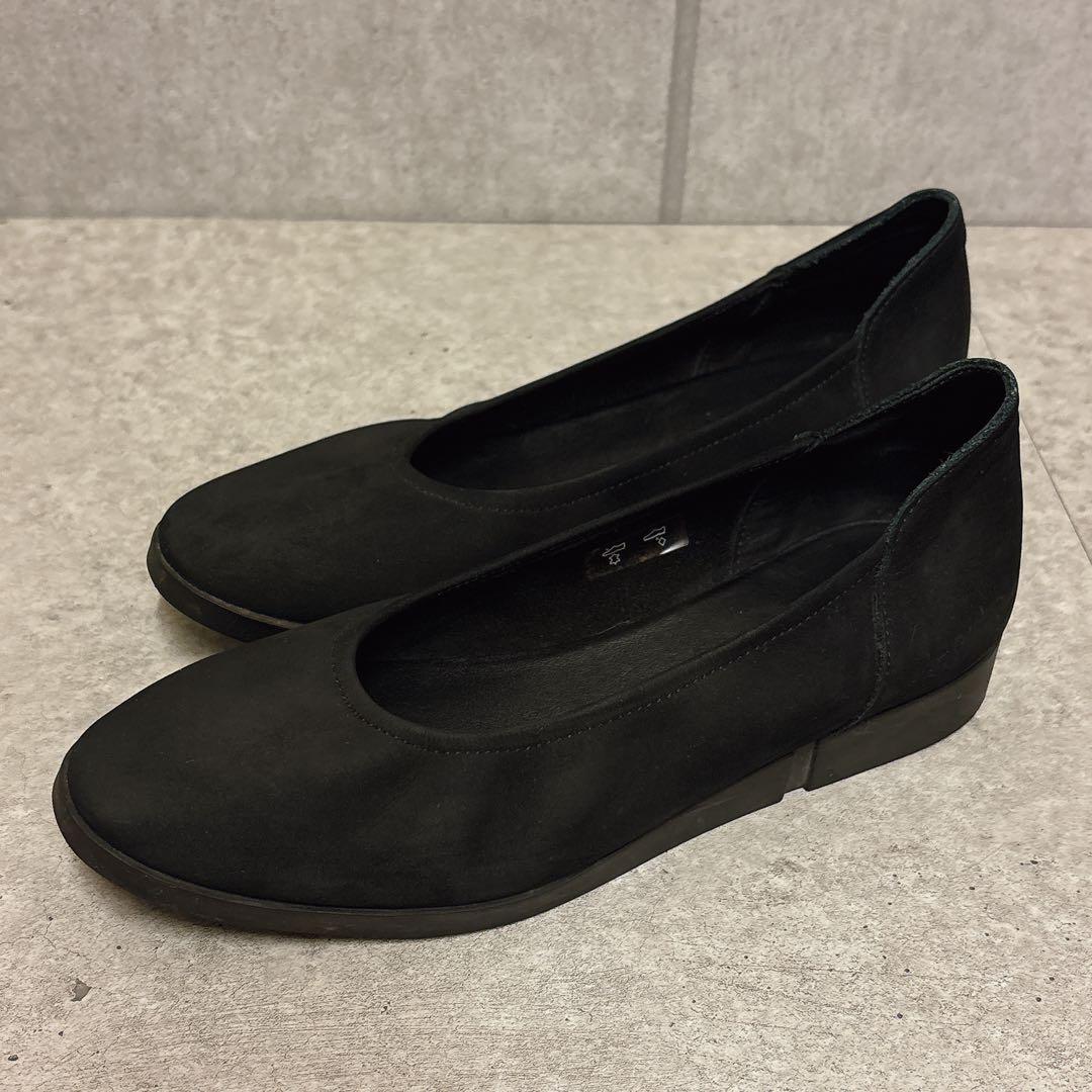 人気 アルシュ バレエシューズ ヌバック ブラック 36