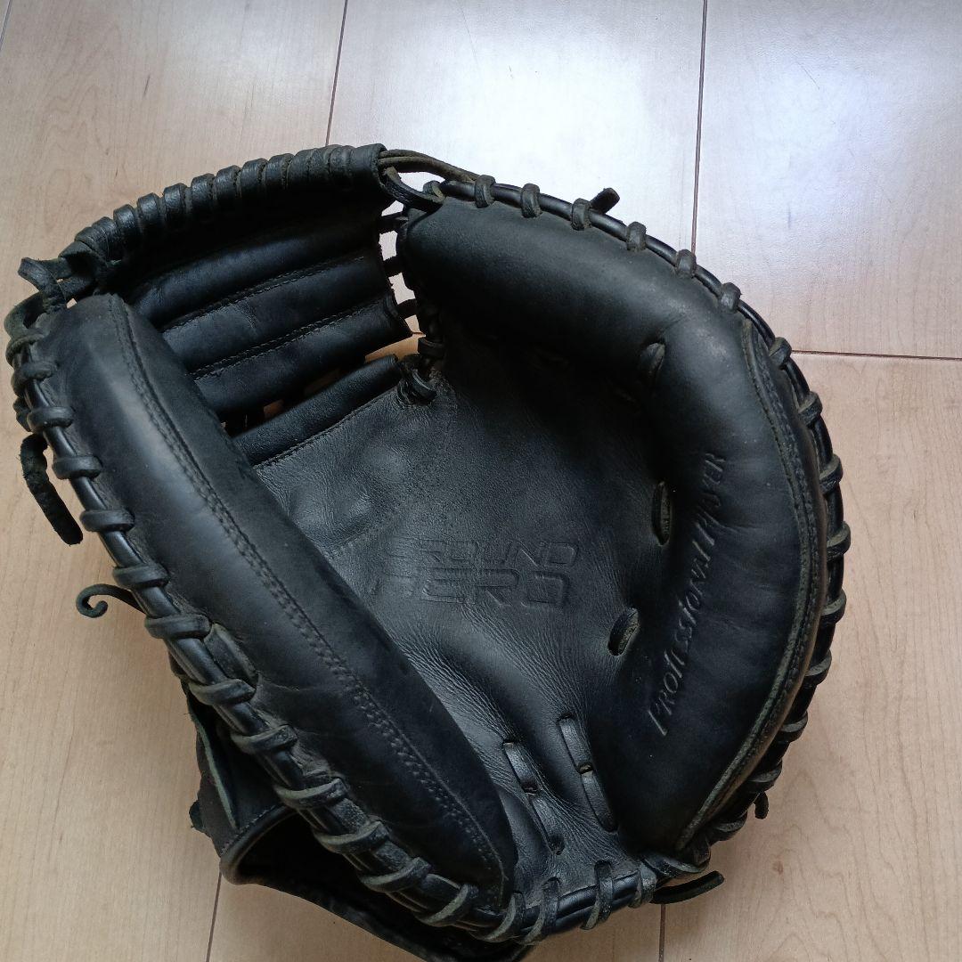 ZETT ゼット型抜群 即戦力 軟式 少年 キャッチャーミット　黒