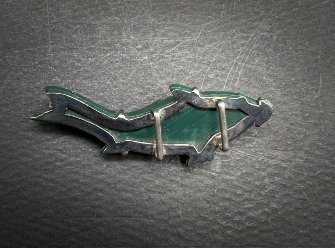 骨董品 時代物 幸運の鯉　帯留め 和装小物 アンティーク　アクセサリー