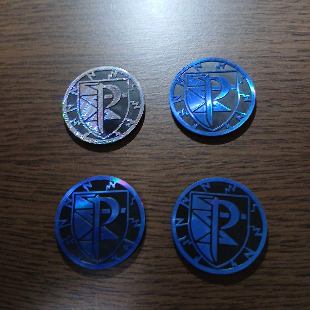 ポケモンカード プラズマ団 エンブレム  青 ブルー 銀 シルバー