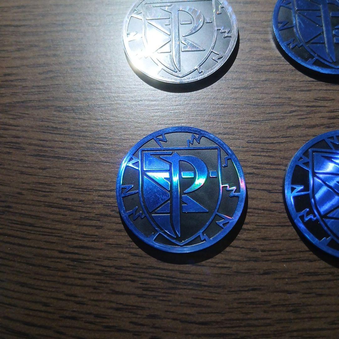 ポケモンカード プラズマ団 エンブレム  青 ブルー 銀 シルバー