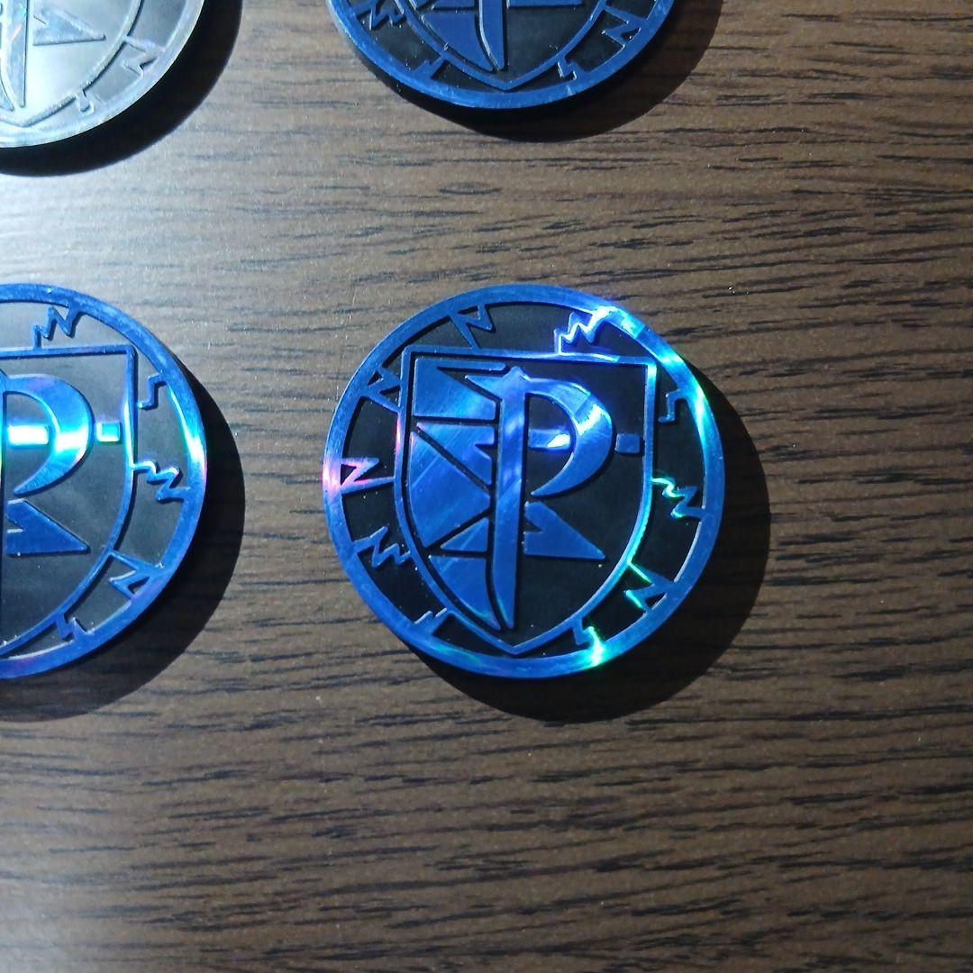 ポケモンカード プラズマ団 エンブレム  青 ブルー 銀 シルバー