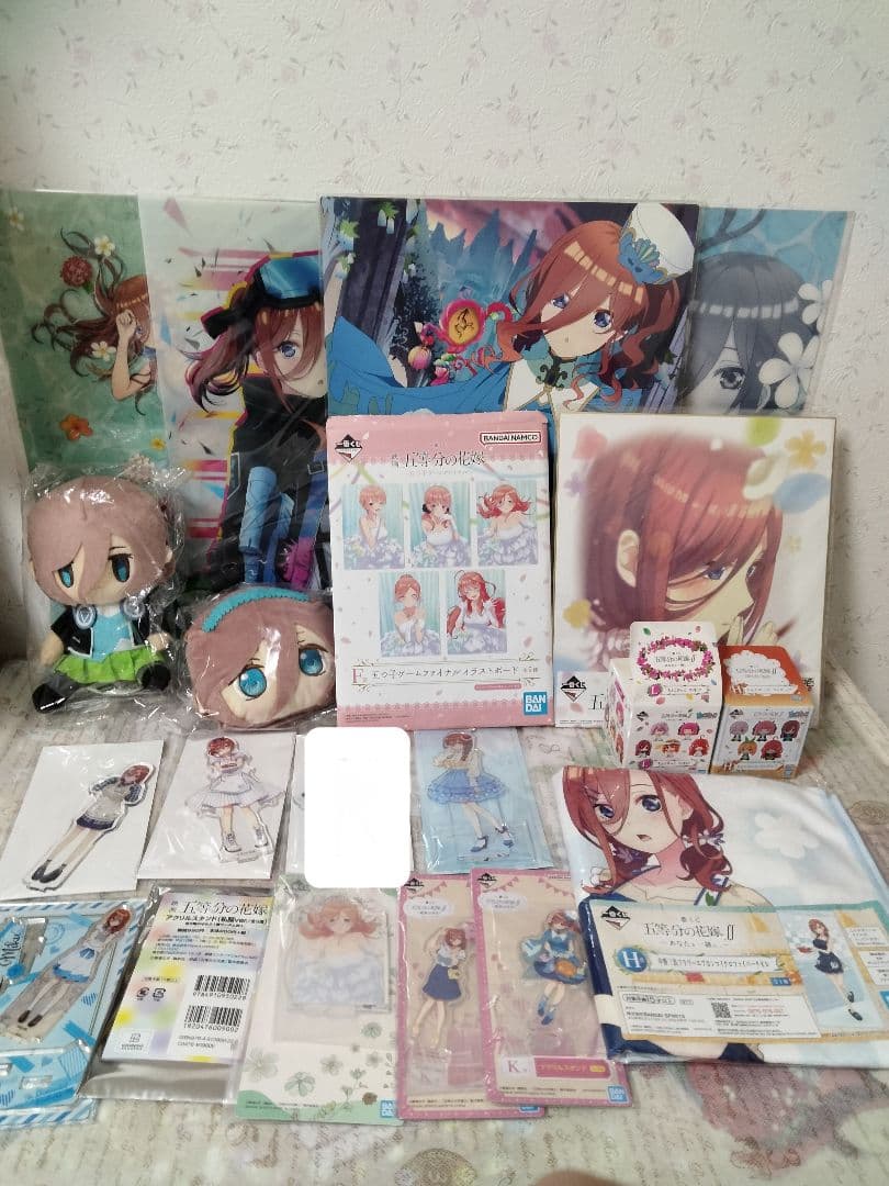 五等分の花嫁 中野三玖 フィギュア アクリルスタンド クリアファイル まとめ売り
