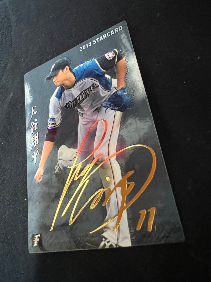 大谷翔平 金箔サイン 2014