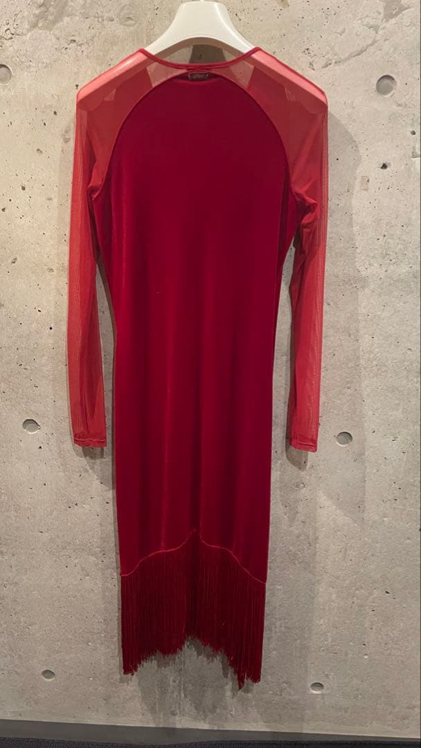 Miari レッドドレス 未使用品 社交ダンス ラテンダンス 送料込