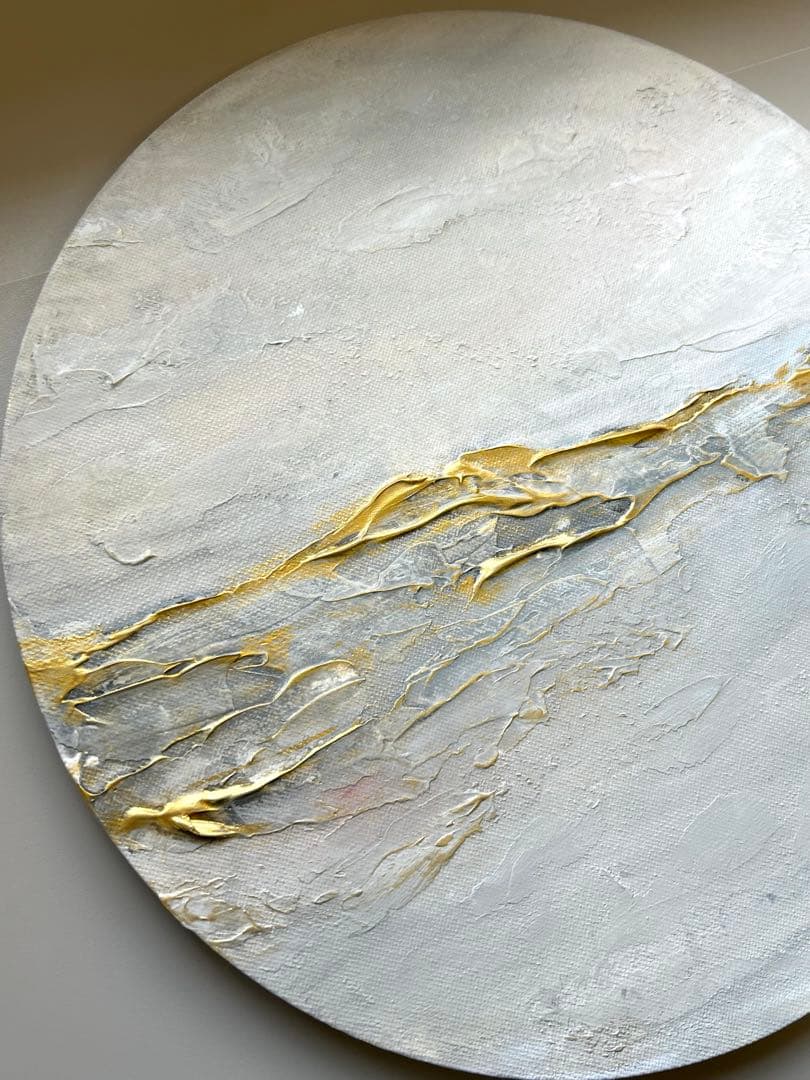 -Texture Art／30cm サークル N.キャンバスボード b