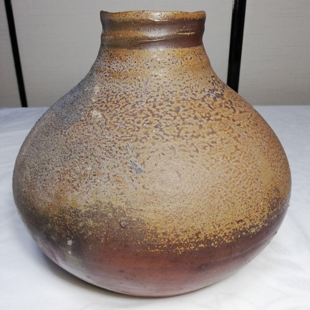 備前焼 壺 壷 花入 花器 フラワーベース 花瓶 花生 華道具 胡麻 桟切 緋襷