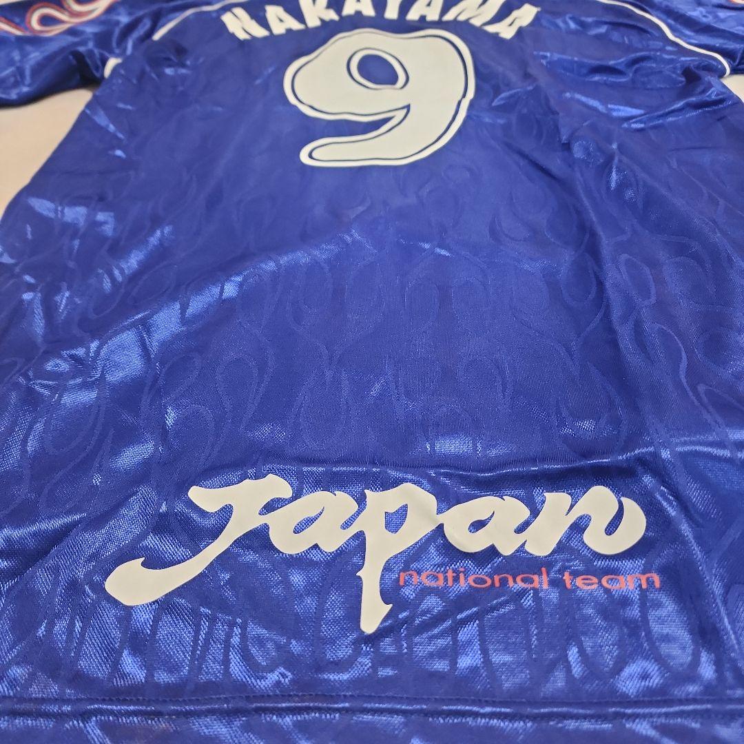 P*y様 98W杯 日本代表 炎 長袖ユニフォーム 中山雅史 ゴン中山 9 新品