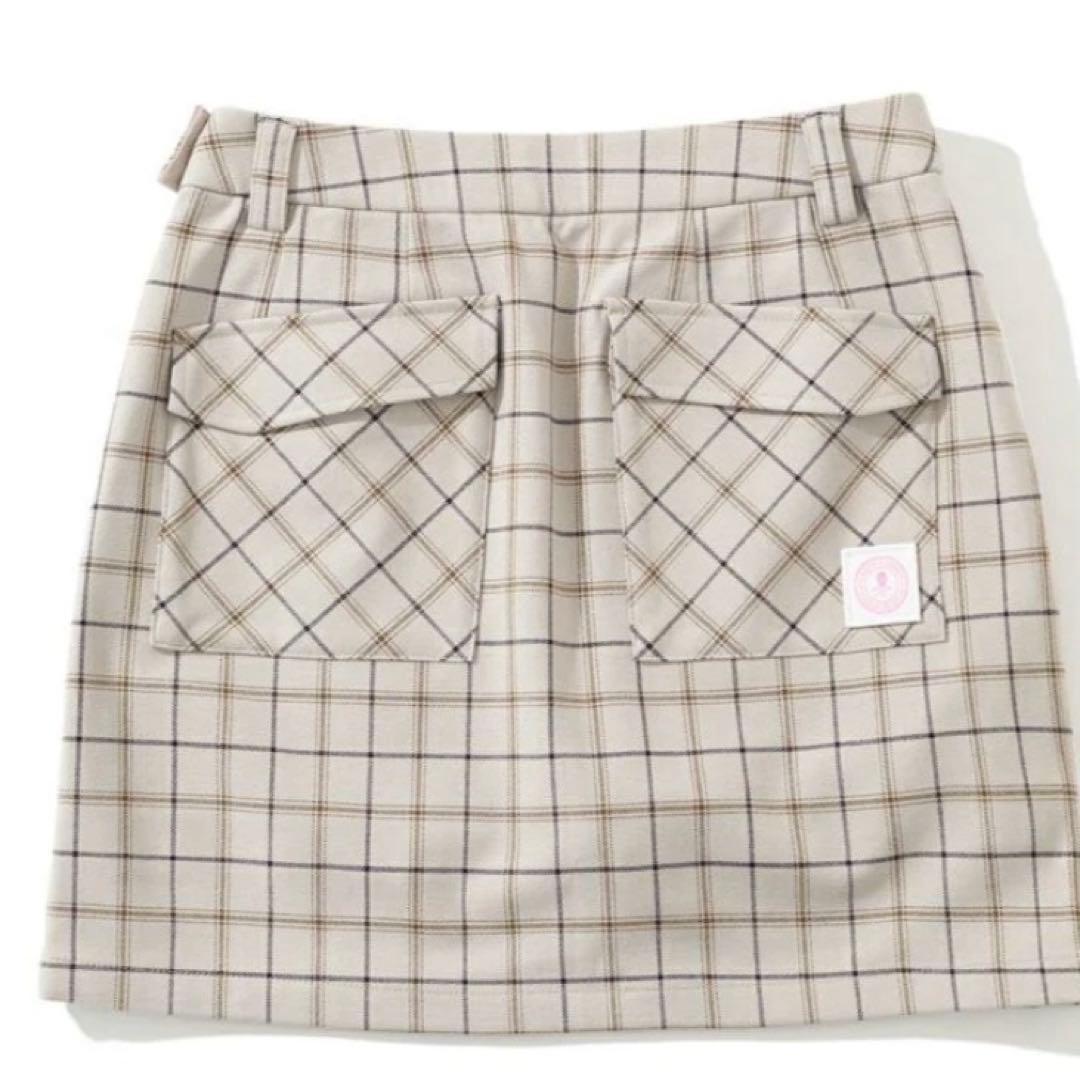 MARK&LONA スカート　美品　S オックスチェック　ゴルフウェアー　タイト