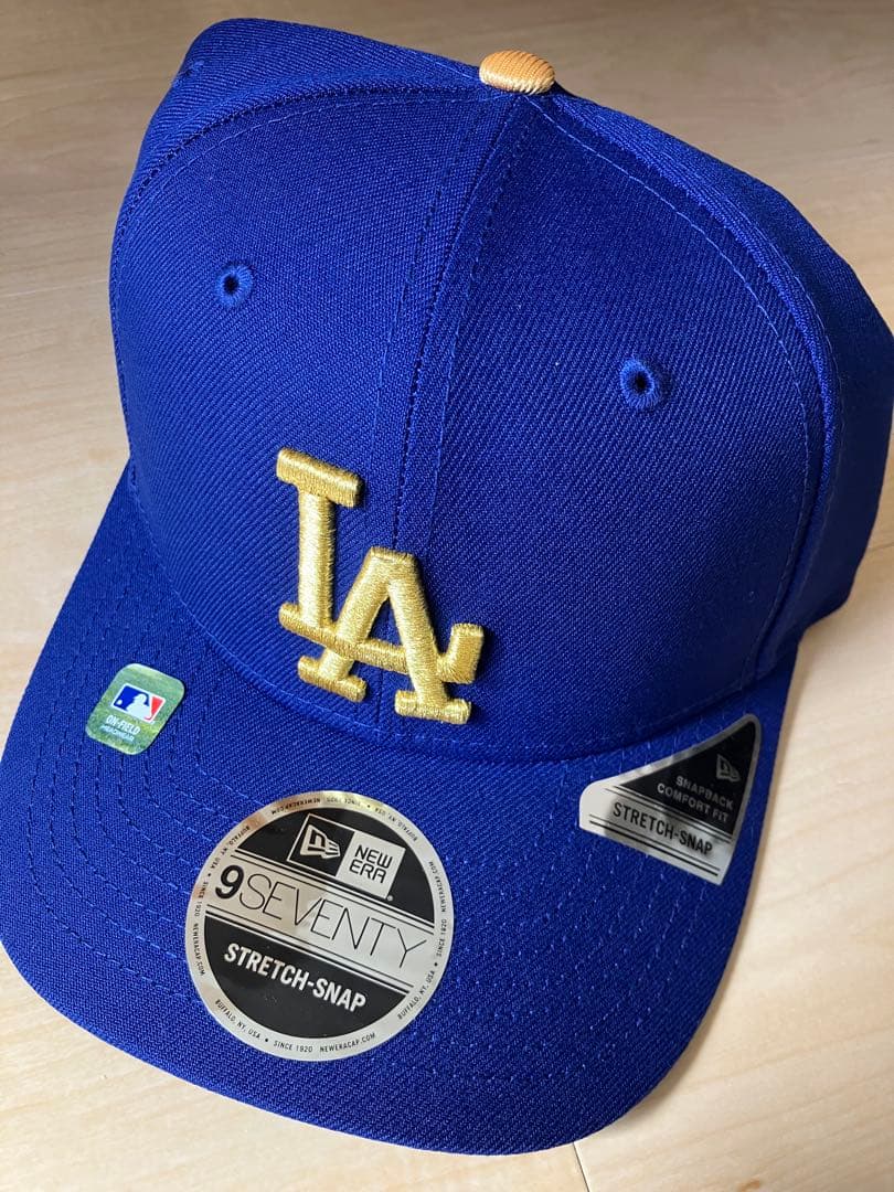 ドジャース優勝記念キャップ 9FIFTY 青　ゴールド　フリーサイズ