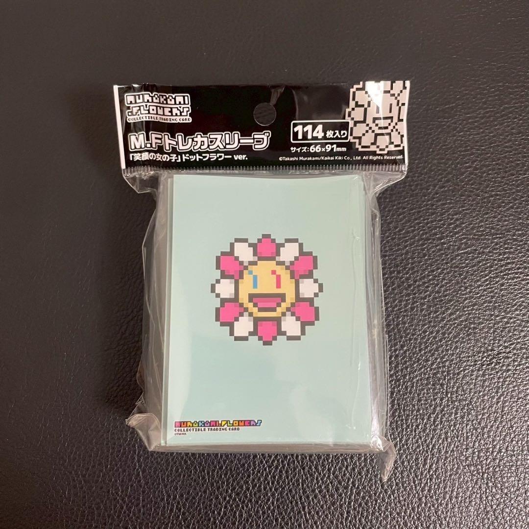 【新品32点セット】村上隆 トレカスリーブ 笑顔の女の子ドットフラワーver.