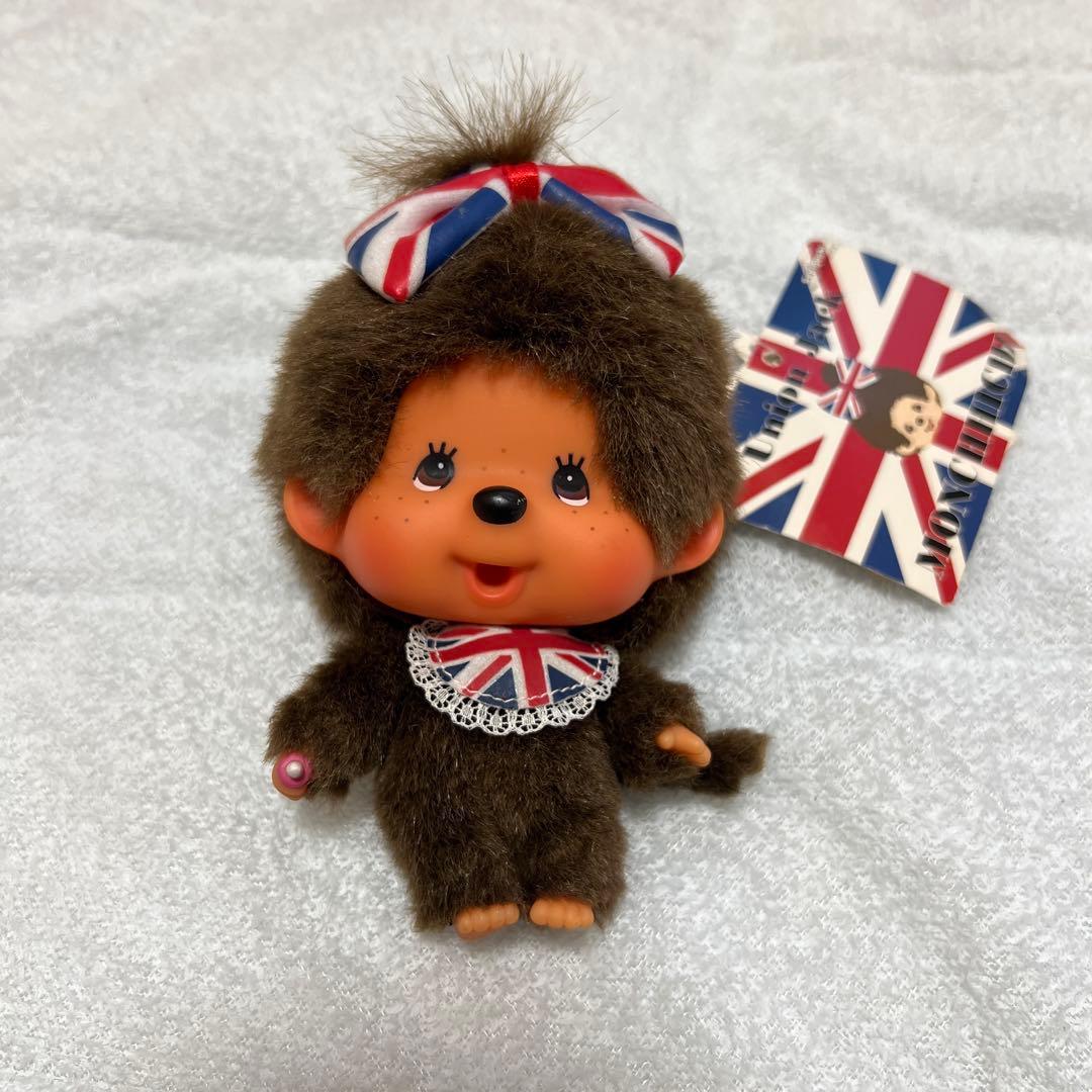 モンチッチ ユニオンジャック 英国 イギリス タグ付き　ぬいぐるみ　レア
