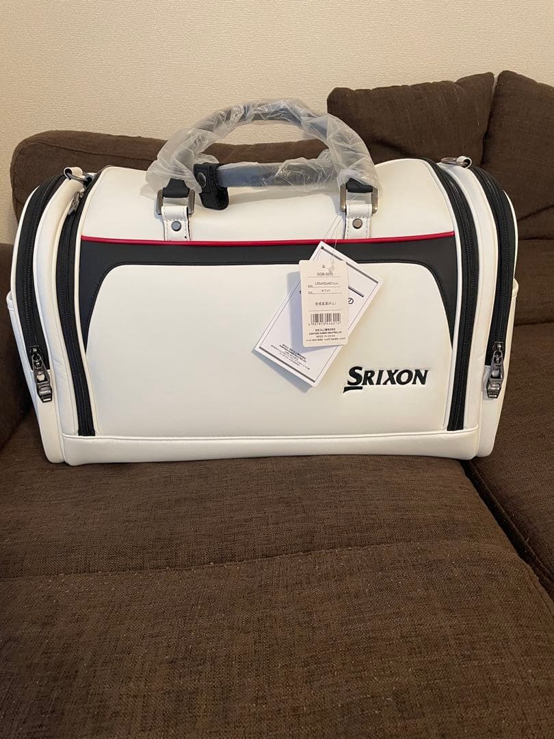 ダンロップ SRIXON ボストンバッグ ホワイト