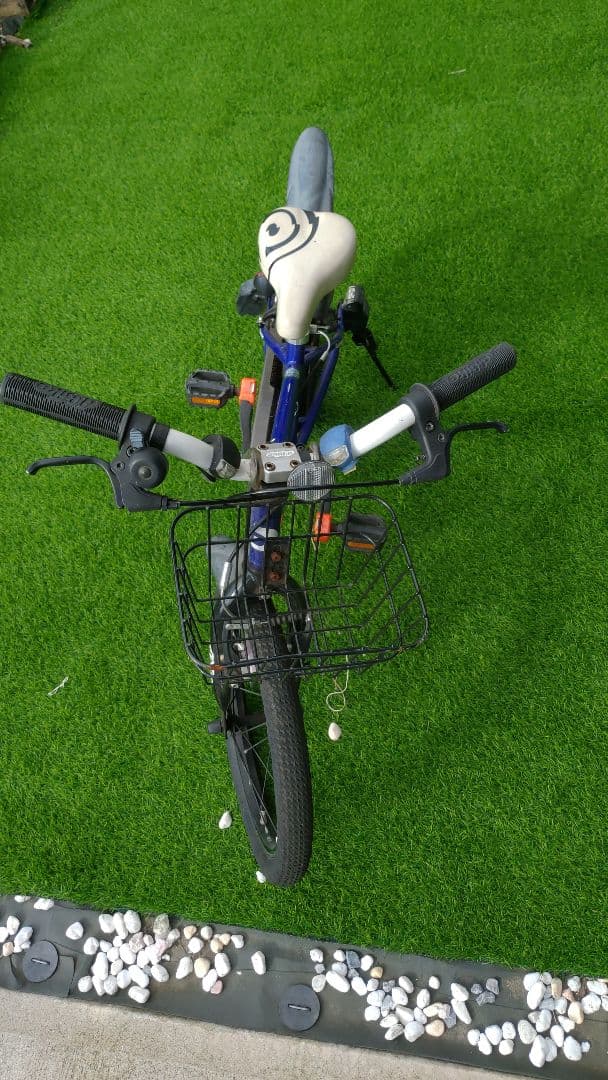 アイデス　子ども自転車　ディーバイク　マスター18ｖ　バスケットセット　ネイビー