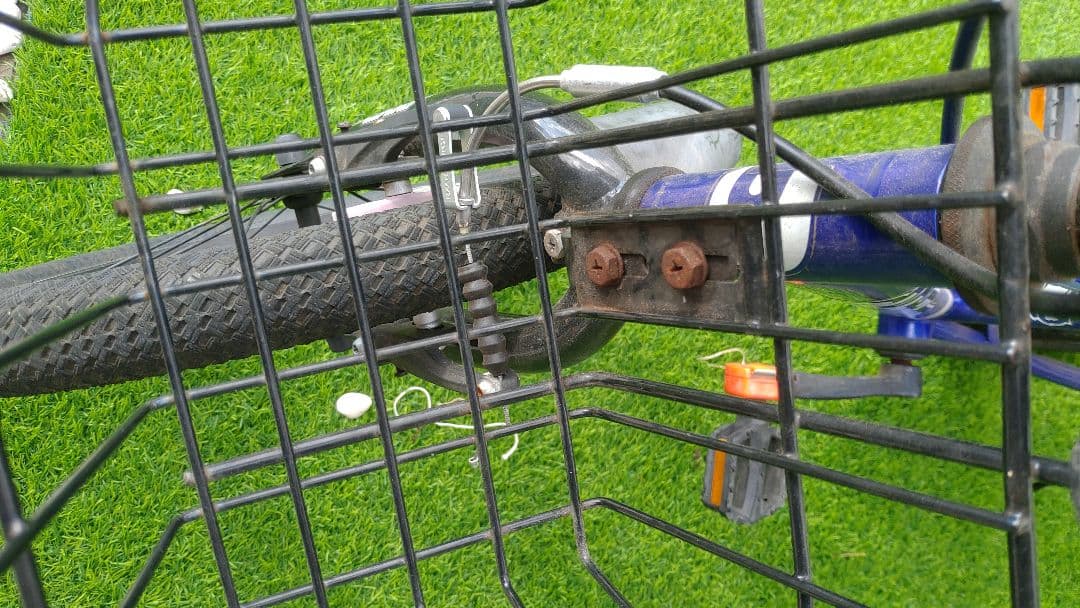 アイデス　子ども自転車　ディーバイク　マスター18ｖ　バスケットセット　ネイビー