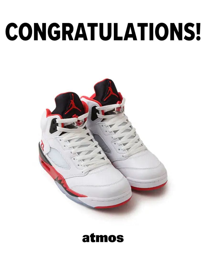 エアジョーダン5 Fire Red \"Black Tongue\"