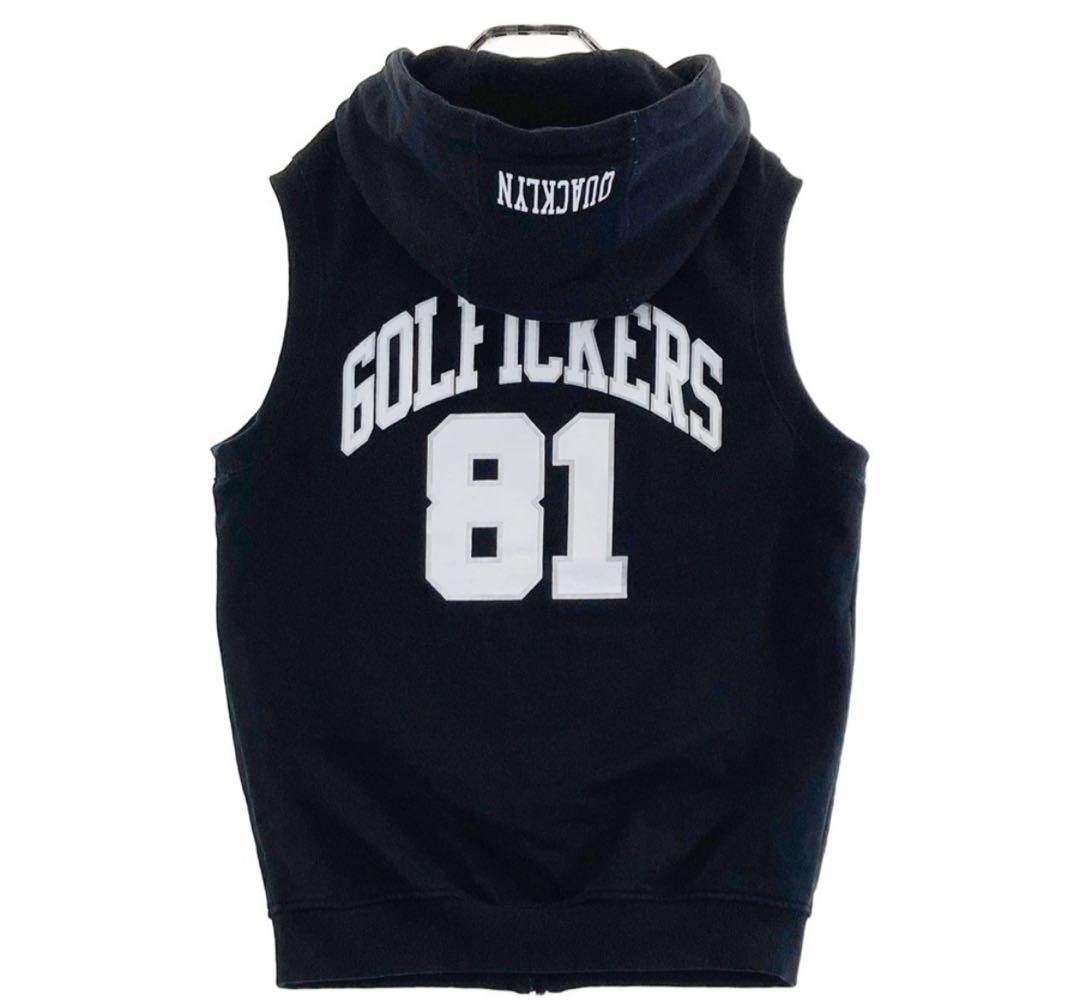 ゴルフィッカーズ golfickers ベスト フード付き スウェット ゴルフ